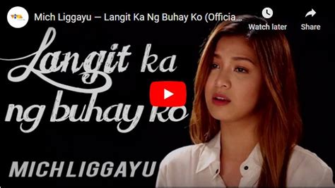 Mich Liggayu — Langit Ka Ng Buhay Ko (Official Lyric Video).